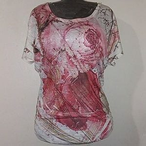 Rose Print Blouse